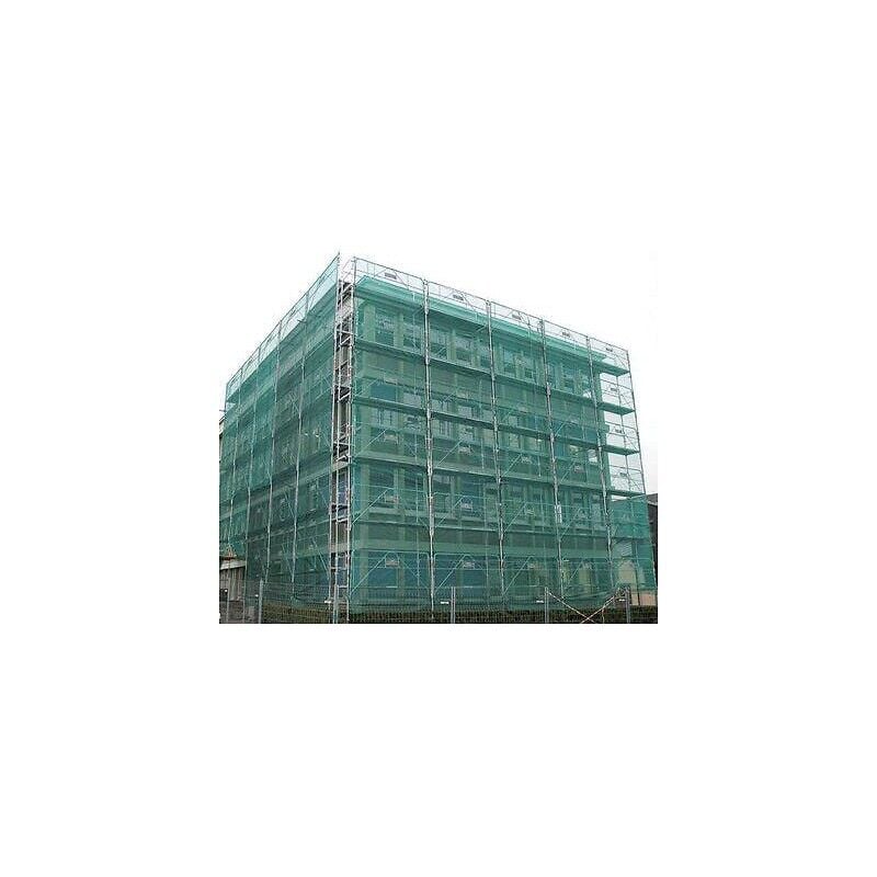 Filet de ravalement vert pare-gravats, largeur 3 m, longueur 20 m Corderie Mesnard