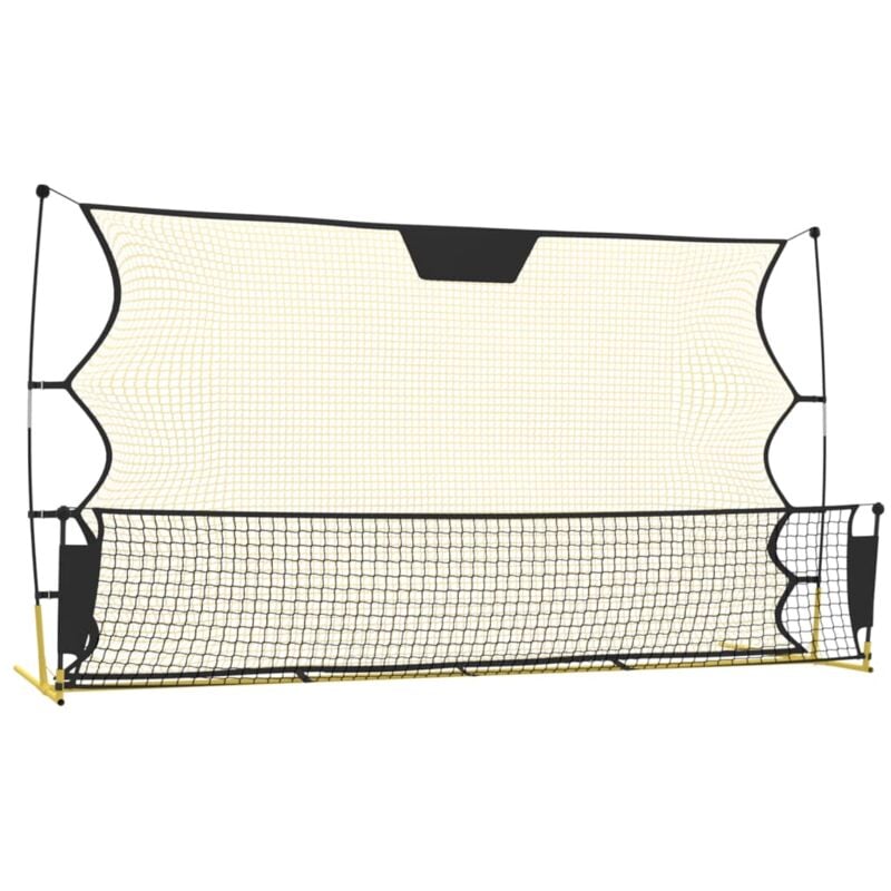 Vidaxl - Filet de rebond de football noir/jaune 183x85x120 cm polyester