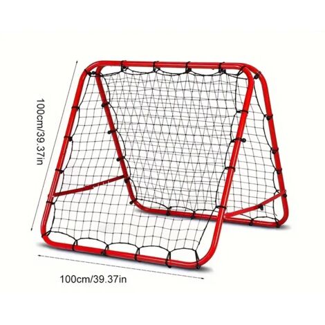 Filet de rebond de football pliable portable, structure solide résistant aux chocs, adapté à l'entraînement des enfants et adultes pour jardin, parc et extérieur sportif.