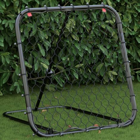 Filet de rebond de football réglable noir 84x73x60-80 cm acier vidaXL427604