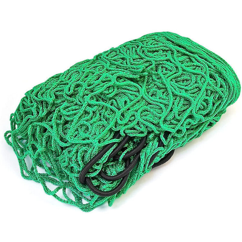 Filet de remorque 1.5 x 2.2 m - Filet de Suspension avec tendeur en Caoutchouc pour Une sécurité optimale du Chargement - Filet de remorque avec