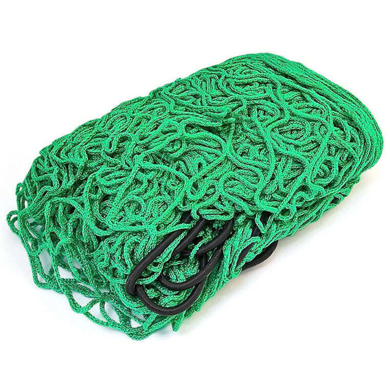 Debuns - Filet de remorque 1.5 x 2.2 m - Filet de Suspension avec tendeur en Caoutchouc pour Une sécurité optimale du Chargement - Filet de remorque