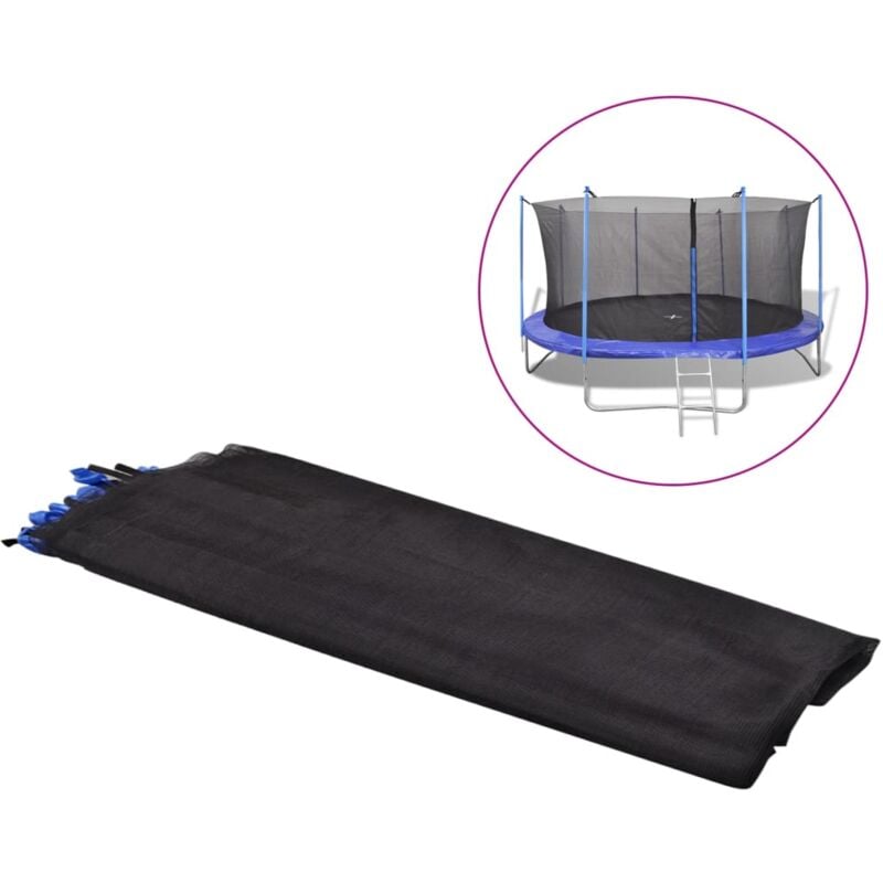 Doc&et² - Filet de sécurité pour trampoline rond de 3,66 m - Noir