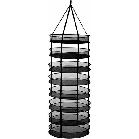 Filet de Séchage Round Hanging Kit de Culture de Plantes Hydroponiques Plant Grow Kit Drying Net Sac à