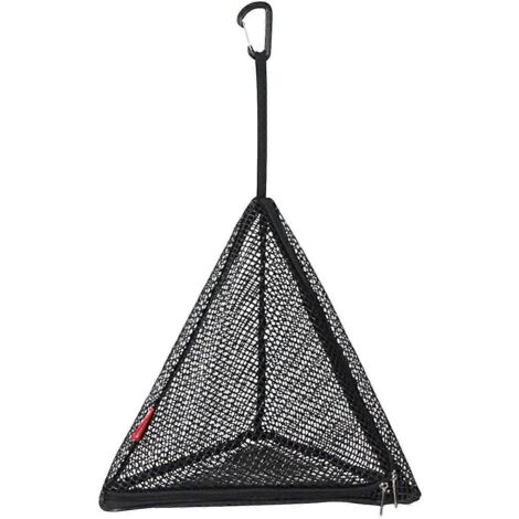 Filet de séchage triangulaire d'extérieur pliable, filet de rangement, filet de camping suspendu (1 pièce, noir)