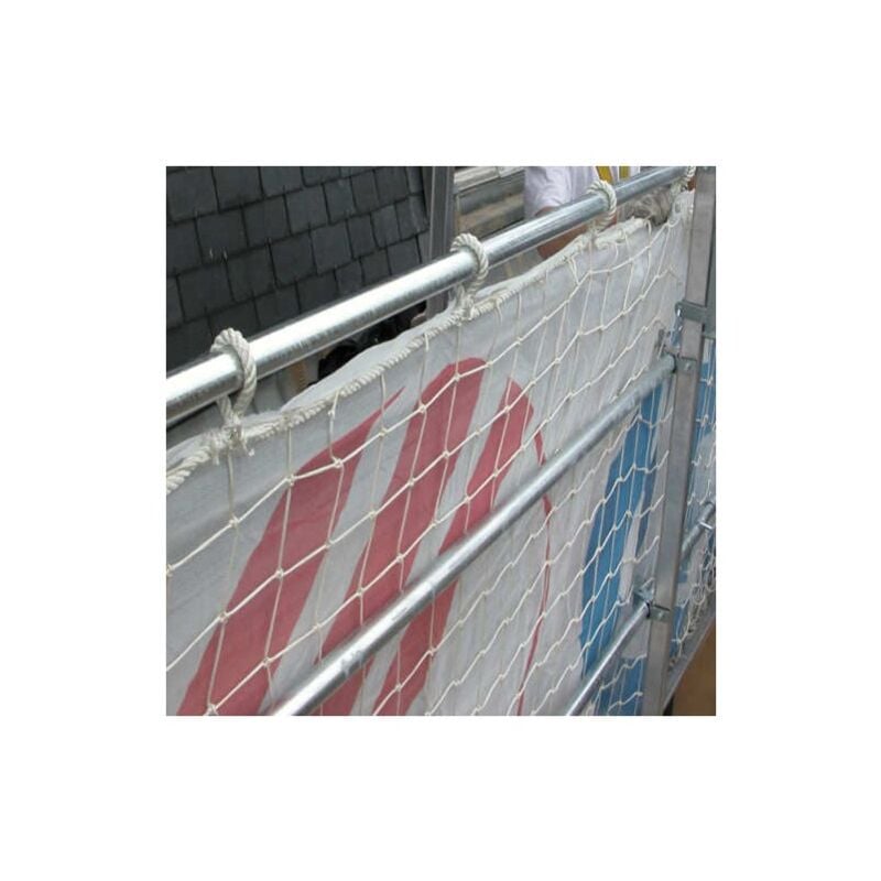 Filet de sécurité à œillets l 3m h 0,80m doublé pare-gravats type u Dimos 3000 mm