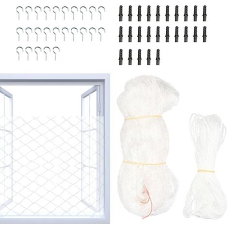 Filet de Sécurité pour Balcon, Protection Anti-Chute pour Chat et Animaux, Résistant aux Intempéries et Solide