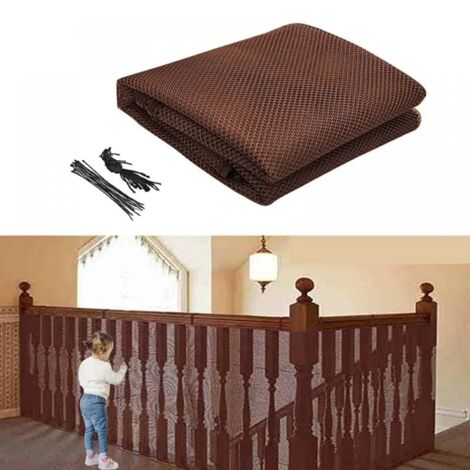 Barrière D'escalier Extensible 110x72 Cm - Sans Perçage, Avec 6 Crochets, Pour Enfants Et Animaux - 4