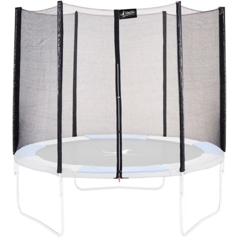 Filet de protection pour trampoline 250cm – Hauteur 190cm – Fixation avec attaches élastiques et clips – Compatible trampolines Ralli et Yzi – Kangui