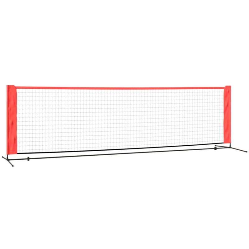 Vidaxl - Filet de tennis Noir et rouge 300x100x87 cm Polyester