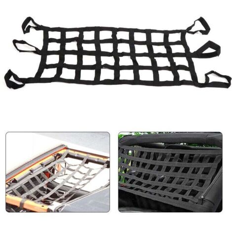 Filet de toit universel pour Jeep Wrangler (YJ/TJ/JK/JL) - Hamac de hayon - Sécurise bagages en toute situation