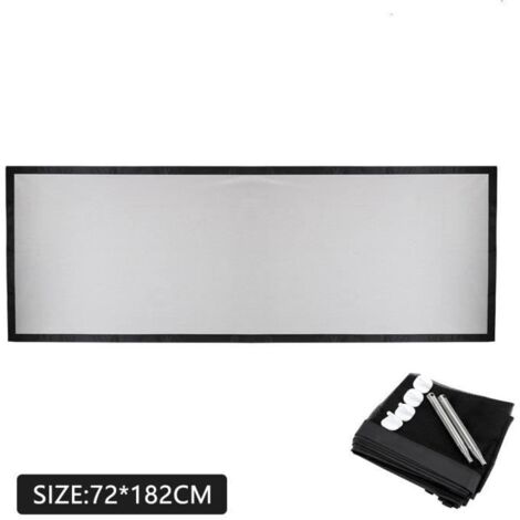Filet d\'isolation pour animaux de compagnie 18272cm, clôture de sécurité, avec poteau télescopique en acier inoxydable