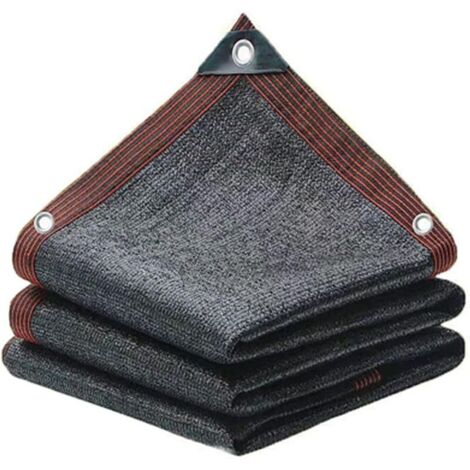 Filet d'ombrage 3 x 3 m pour terrasse, pare-soleil en maille pour terrasse, ombre en été et protection contre le gel par temps froid, pour terrasse, pelouse, chenil, poulailler
