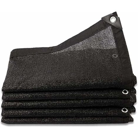Filet D'Ombrage 8 Broches Ombrage 80% Renforce éPaissir Voile Ombrage, Serres Filet Coupe-Vent avec Oœillets,pour La Couverture VéGéTale/Serre/Jardin/Pergola(3x4m)