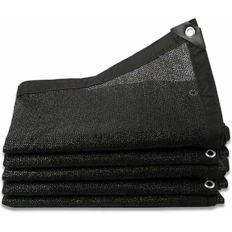 Filet d'ombrage 8 broches ombrage 80 % renforcé Voile d'ombrage épais Filet de serre coupe-vent avec œillets pour couverture de plantes/serre/jardin/pergola (2 m x 3 m)