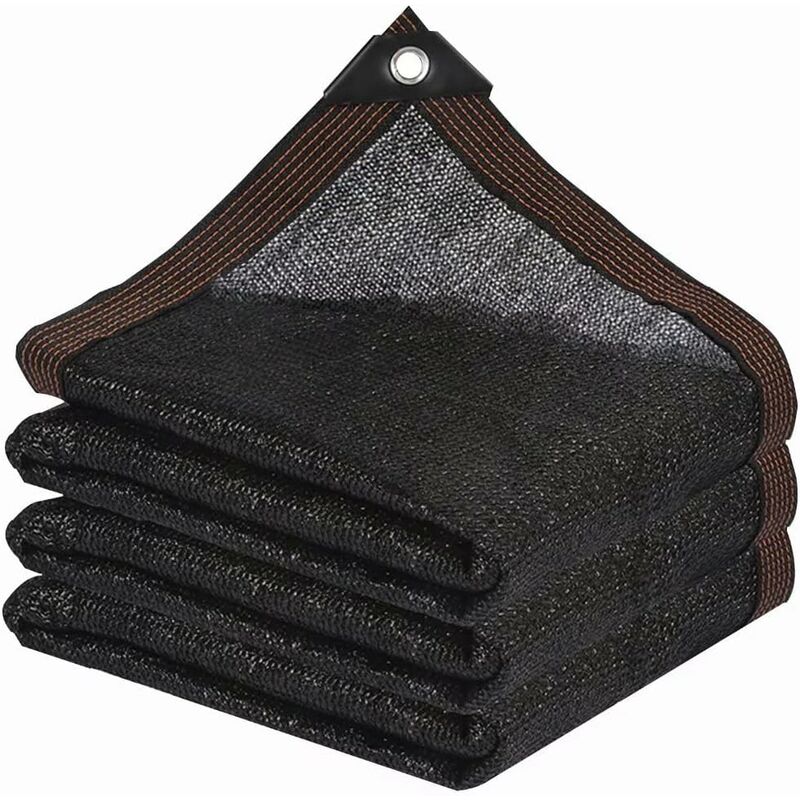 Filet D'Ombrage 8 Broches Ombrage 85% Renforce éPaissir Voile Ombrage, Serres Filet Coupe-Vent avec Oeillets,pour La Couverture