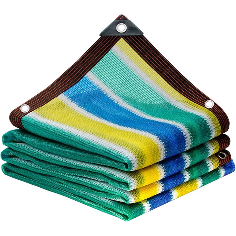Cyslmuk - Filet d'ombrage pour plantes 2 x 4 m, toile d'ombrage de jardin avec bordures scellées, bâche en maille avec œillets, filet pare-soleil