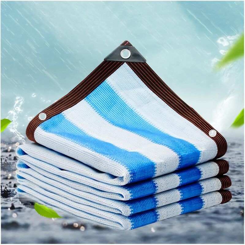 Filet D'ombrage, Renforce ÉPaissir Voile Ombrage, Serres Filet Coupe-Vent avec Oeillets(2X5m)