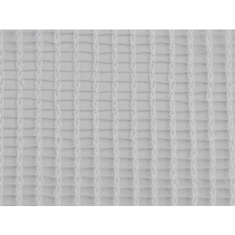 Filet échafaudage 100g/m² - Rectangulaire rigide - Réutilisable Blanc 2m x 20m - Blanc