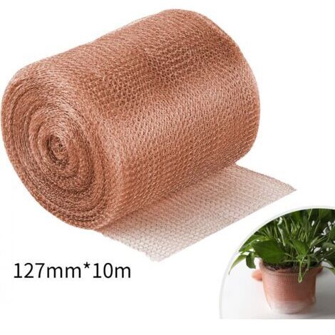 Filet en cuivre pur 12,5cm – Treillis anti-intrusion pour semis et graines – Résistant aux hautes températures – Ductilité élevée