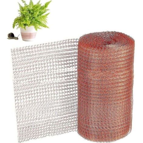 Filet en cuivre tissé de 6 m – Protection contre les limaces, escargots, rongeurs, oiseaux et nématodes pour jardin, clôture anti-intrusion écologique et durable