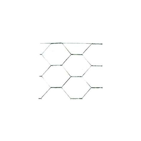 Filet Galvanisé Triple Torsion Après Tissage maille 19/2 épaisseur de fil ø mm.0,6 mt.50 cm.150h.
