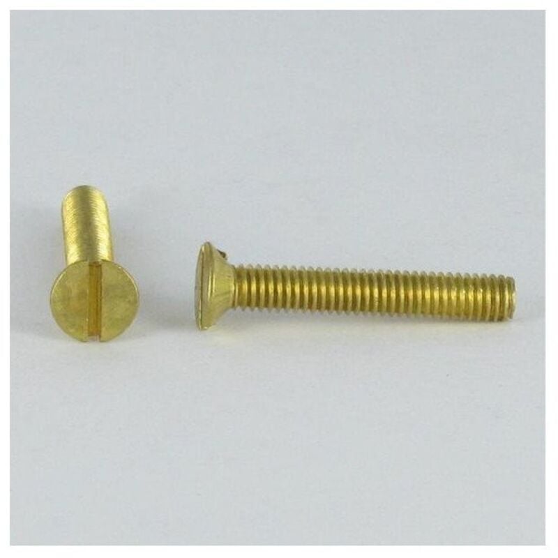 Vis métaux Laiton Tête fraisée tf Fendue M5X45-30 pièces