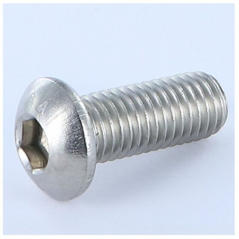 Vis métaux bhc (Tête Bombée Hexagonal creux) M10X20 Filetage total Clé de 6 HC6 Inox A4-100 pièces