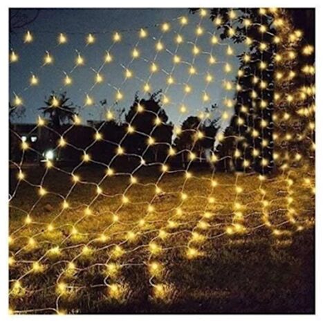 Filet lumineux décoratif 320 LED, 3x3 m, pour terrasse et fêtes, étanche IP44 - guirlande lumineuse