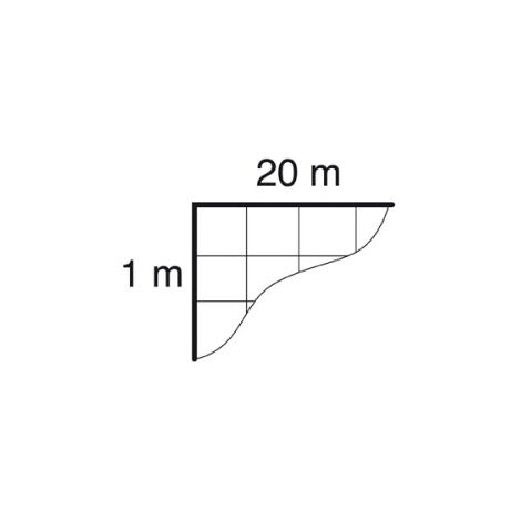 Filet périphérique étancheur L 20m h 1m maille 100mm - DIMOS