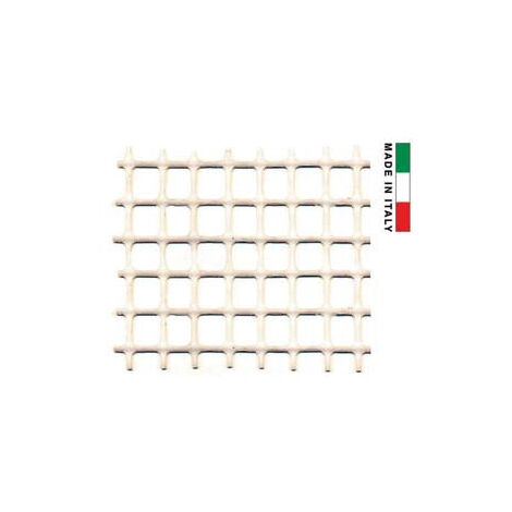 Filet Plastique Carré Blanc 10x10mm - maille 10x10mm - hauteur 100cm