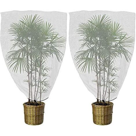 Filet pour arbres fruitiers, filet de protection contre les insectes, lot de 2 filets de protection pour plantes avec cordon de serrage, filet de jardin (1,2 x 1,8 m / Taille des mailles 0,8 mm)