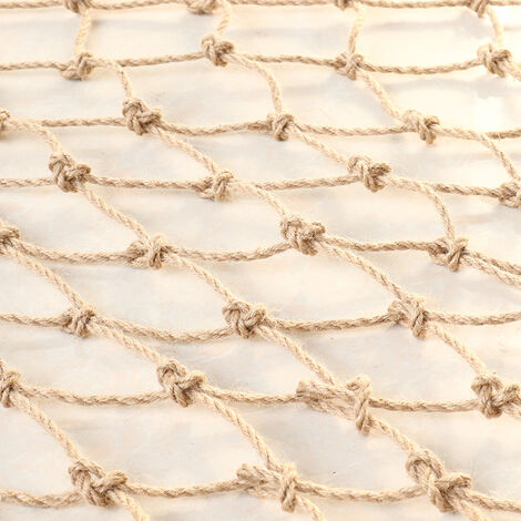Filet pour plantes grimpantes, Naturelles Ficelle Jute Corde Filet à Plantes Grimpantes pour Plantes Grimpantes Haricots Fruits, Maille Murale Photo Suspendue Rétro (2m x 5m)