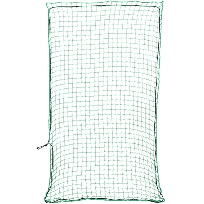 vidaXL Filet pour remorque avec corde élastique vert 4x2,5 m PP