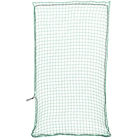 Filet pour remorque avec corde élastique vert 3x1,65 m PP