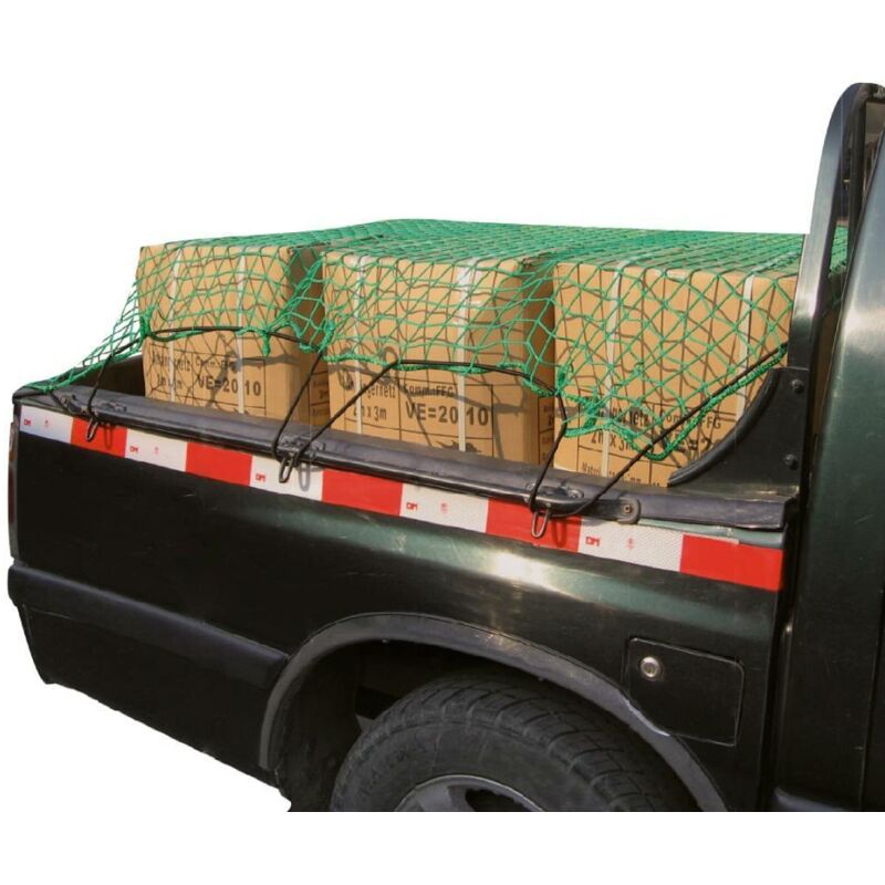 Euro Vanadium - Filet pour remorque avec câble élastique 160 x 300 Vert