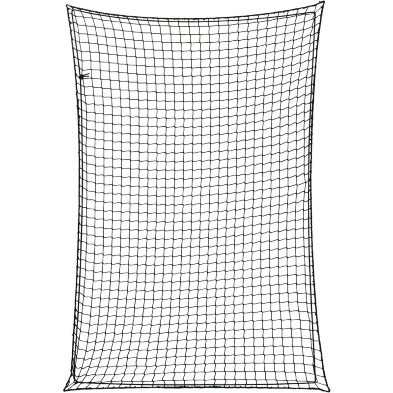 Helloshop26 - Filet pour remorque couverture de protection d'arrimage cargaison galerie de toit avec corde élastique 2,2 x 1,5 m pp noir