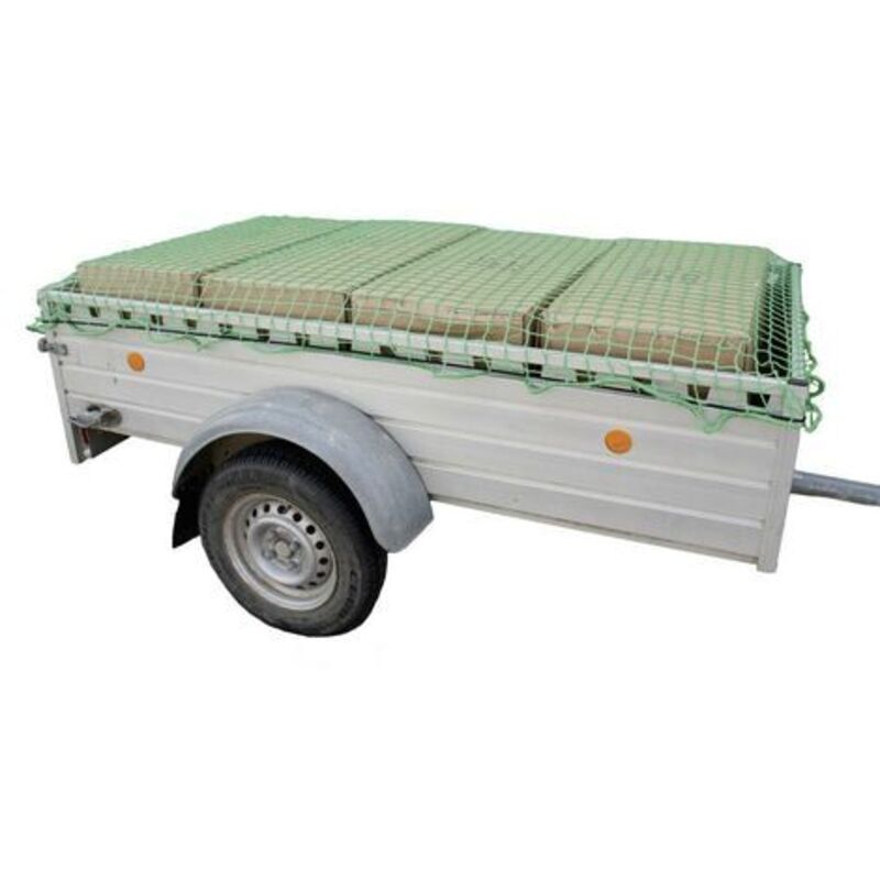 Hp Autozubehör - Filet pour remorque (l x l) 4 m x 3 m 25166 avec sangle de serrage en caoutchouc 1 pc(s)