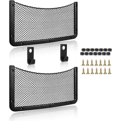 Filet Rangement pour Voiture, Filet de Rangement de Coffre, Grande Taille, Sac Pocket Organizer de Voiture pour Auto, Camping-Cars, Bateaux, Maison