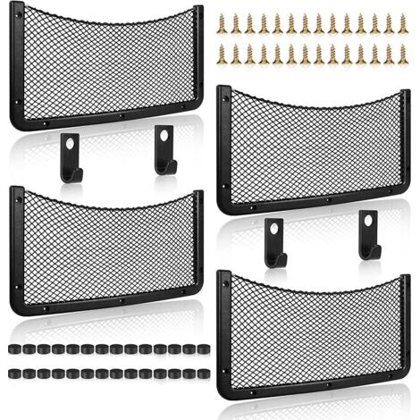 Filet Rangement pour Voiture, Filet de Rangement de Coffre, Grande Taille, Sac Pocket Organizer de Voiture pour Auto, Camping-Cars, Bateaux, Maison
