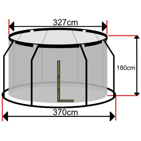 Filet Trampoline 370 sur Anneau Intérieur