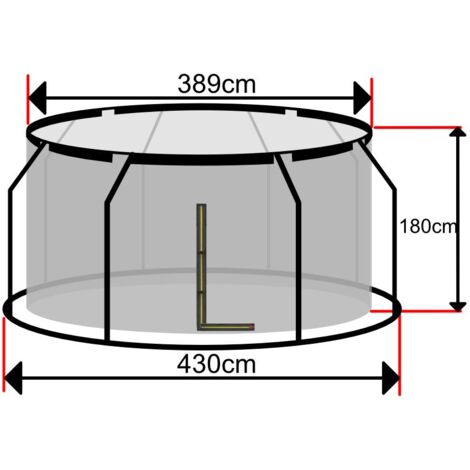 Filet Trampoline 430 sur Anneau Intérieur