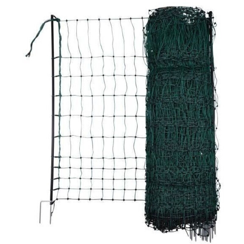 Filet volaille vert, conductr 25 m/106 cm double pointe