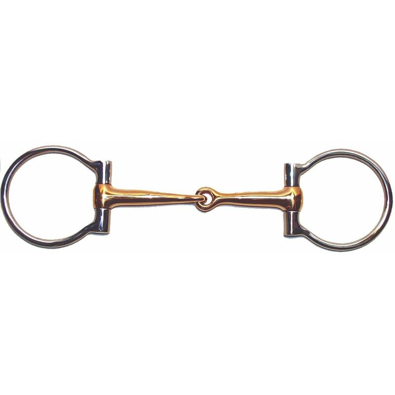 Filet western en acier inoxydable et cuivre en forme de d avec bouche en cuivre de 12 mm