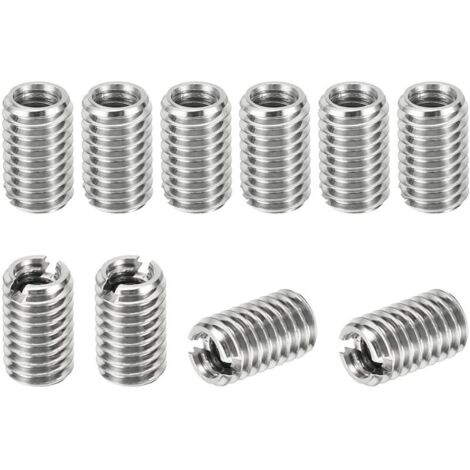 Filetage Adaptateurs Manchon Réduction Écrou Insert Fileté, 10 pcs M61 Mâle à M40.7 Vis Réducteur Conversion Inox Acier Fixation 10mm
