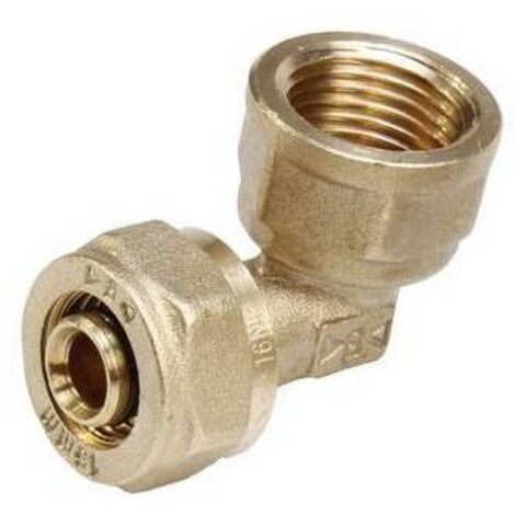 Filetage coude 90° f/compression f pour multicouche