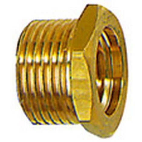 Fileté mále réducteur, court, Raccord : G 1/2 filetage mâle x G 3/8 filetage femelle pouces, OC 22 mm, Long. 15,5 mm