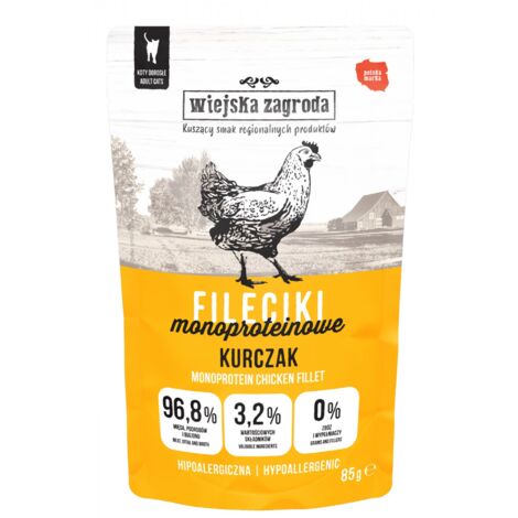 Filetes de pollo monoproteicos Rural Farm - alimento h煤medo para gatos - 24 x 85 g