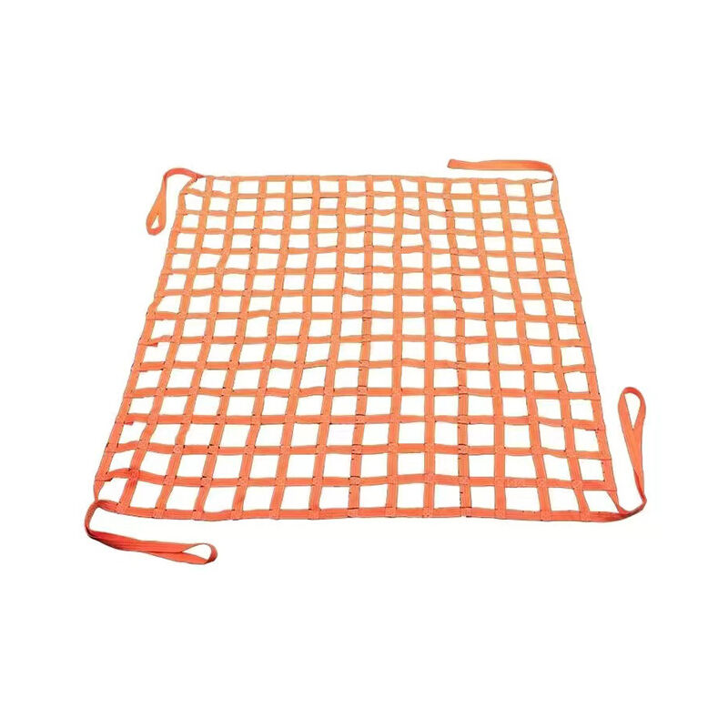 Filets de Levage de Cargaison-Filet de Levage à élingue Plate en Nylon, Filet de sécurité Anti-déchirure à Forte Charge, Sangles de Filet de Levage