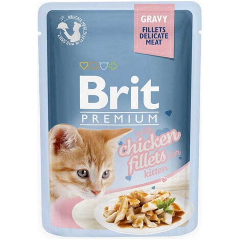 Filets de poulet pour chaton BRIT PREMIUM CAT (sachet) 85 g